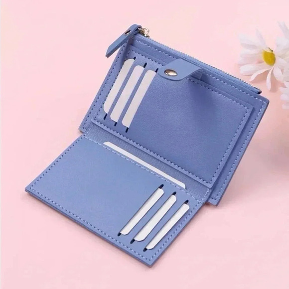 ⚠️Clearance Blue Slim Bifold Wallet / Cardholder - Picture 4 of 5